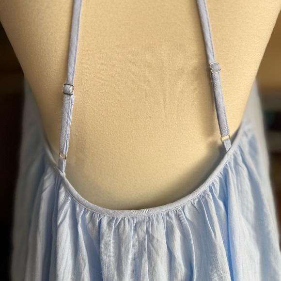 NWT Doe & Rae Light Blue Maxi Sun Dress - Picture 7 of 12